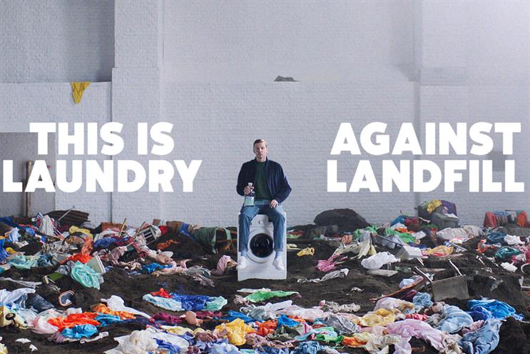Ecover creates dramatic clothing landfill in campaign targeting fashion community