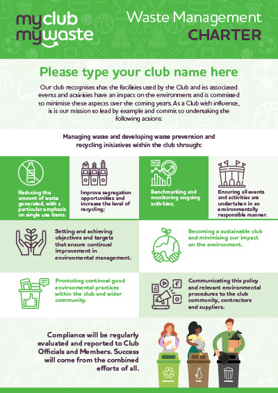 Green Sports Club – Waste Management Charter